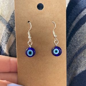 Evil eye earrings:)
